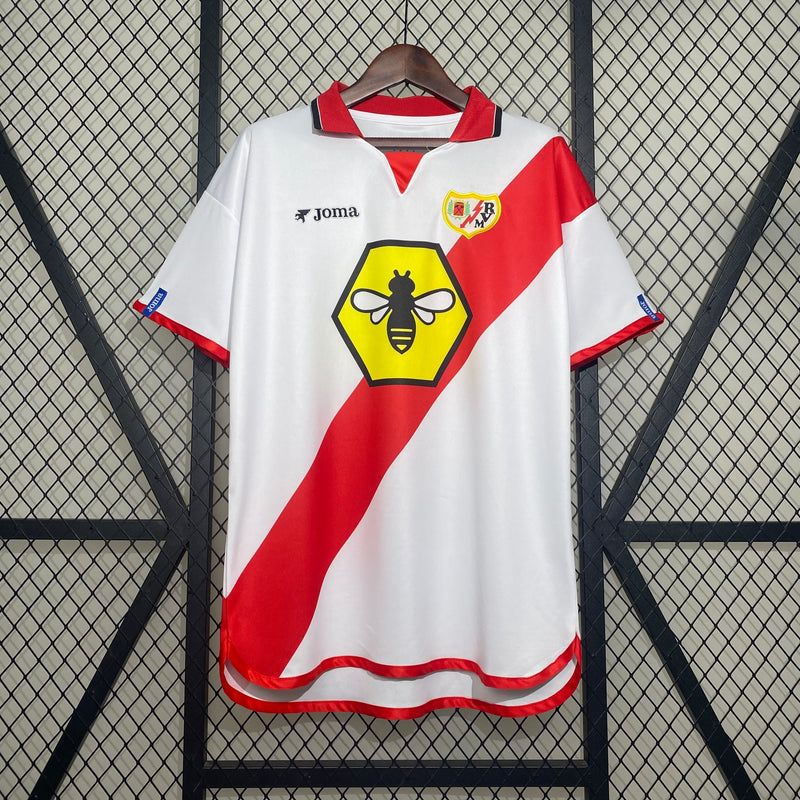Camisa I Rayo Vallecano Retrô | 01/02 Joma - Branca e Vermelha