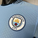 Camisa I Manchester City 0161 | 24/25 Modelo Jogador Puma - Azul (Manga longa)