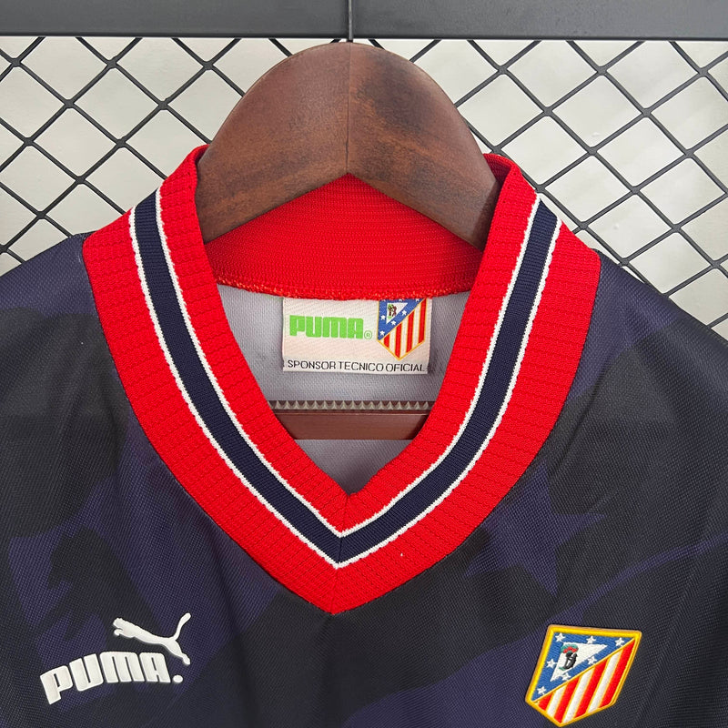 Camisa II Atlético de Madrid Retrô | 95/97 Puma - Azul e Vermelha