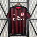 Camisa I Milan Retrô | 15/16 Adidas - Vermelha e Preta