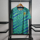 Camisa Pré Jogo Brasil | 2022 Torcedor Nike - Azul e Verde