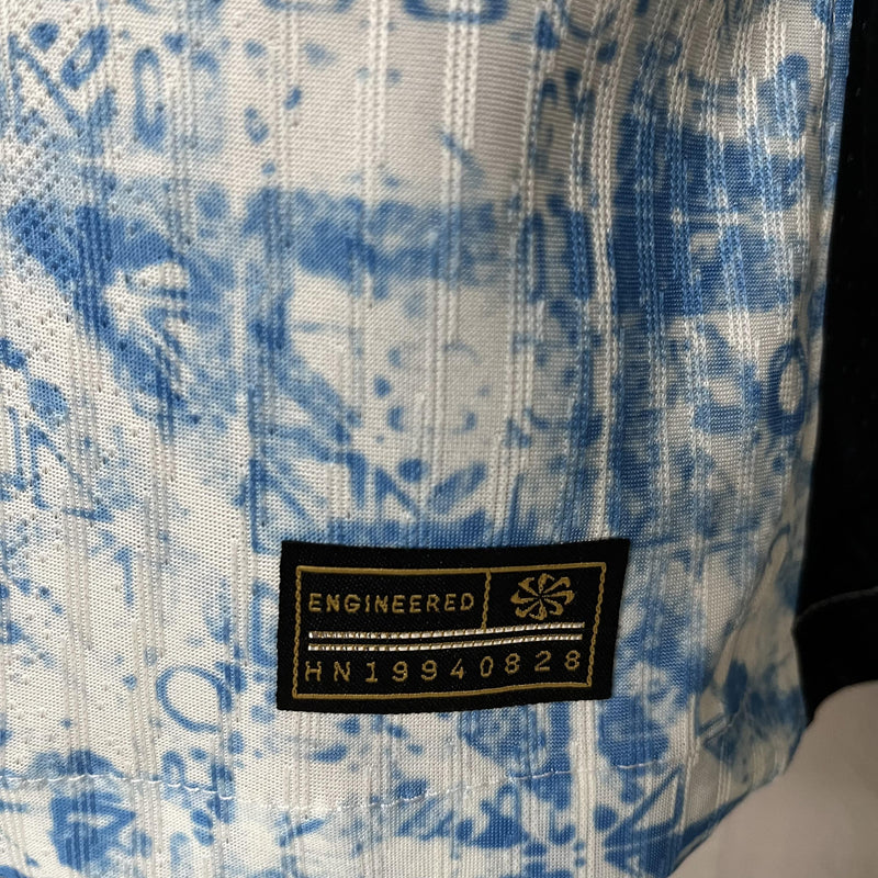 Camisa II Portugal | 24/25 Modelo Jogador Nike - Branca e Azul (Manga Longa)