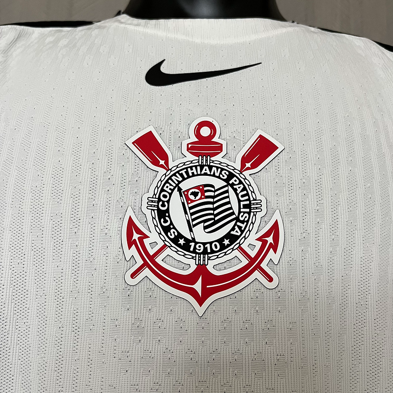 Camisa I Corinthians | 25/26 Jogador Nike - Branca e Preta