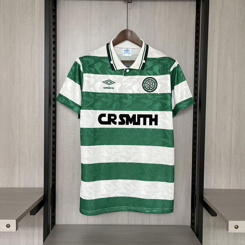 Camisa I Celtic Retrô | 89/91 Umbro - Verde e Branca