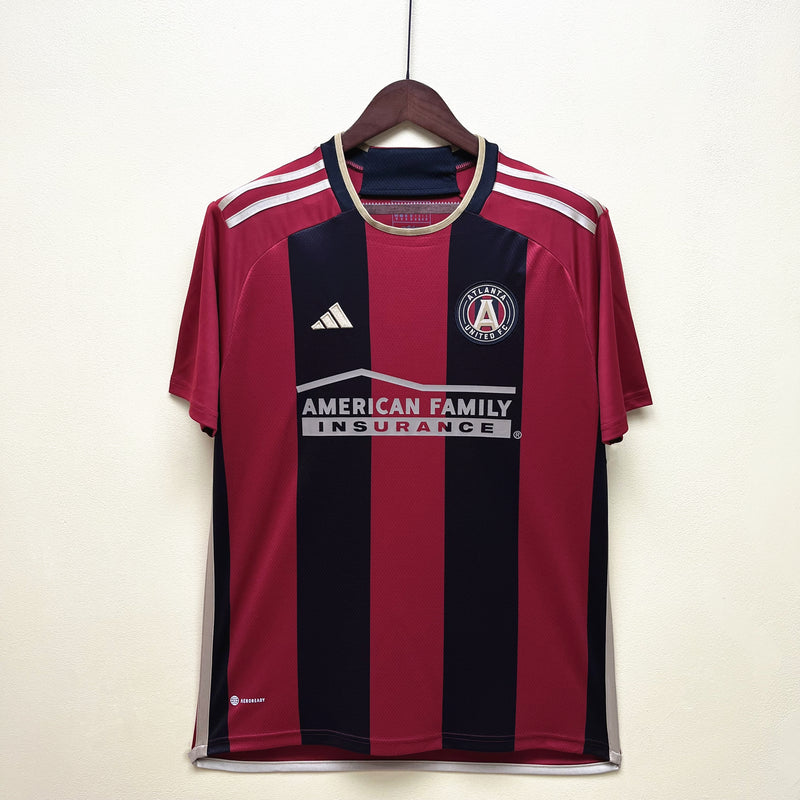 Camisa I Atlanta United | 23/24 Torcedor Adidas - Vermelha e Preta