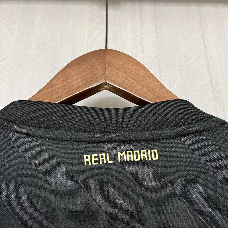 Camisa II Real Madrid Retrô | 11/12 Torcedor Adidas - Preta - Manga Longa