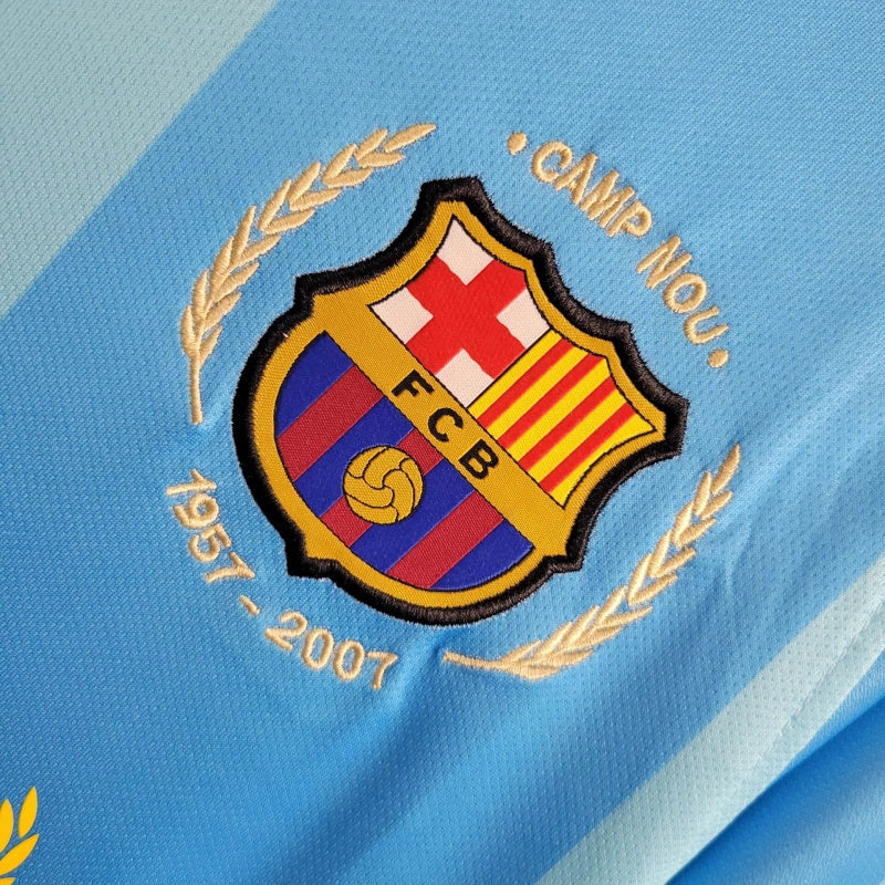 Camisa III Barcelona Retrô | 07/08 Nike - Azul