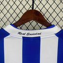 Camisa I Real Sociedad Retrô | 02/03 Astore - Azul e Branca