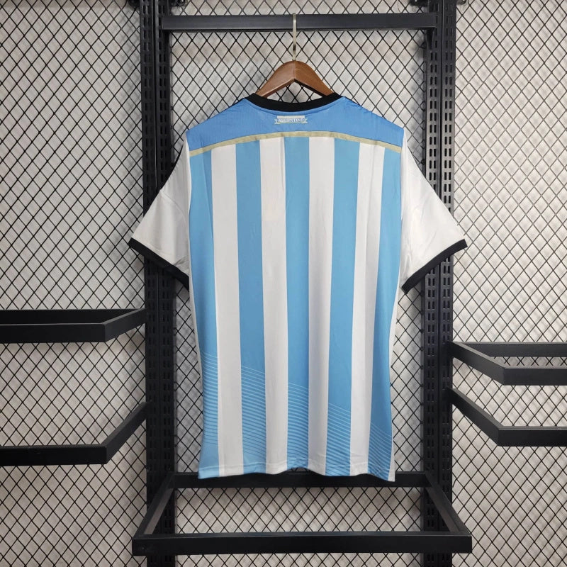 Camisa I Argentina Retrô | 2014 Adidas - Azul e Branca