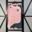 Camisa II Benfica Retrô | 07/08 Adidas - Rosa e Cinza