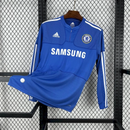 Camisa I Chelsea Retrô | 09/10 Adidas - Azul e Branca - Manga Longa