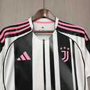 Camisa I Juventus | 25/26 Torcedor Adidas - Branca Preta e Rosa
