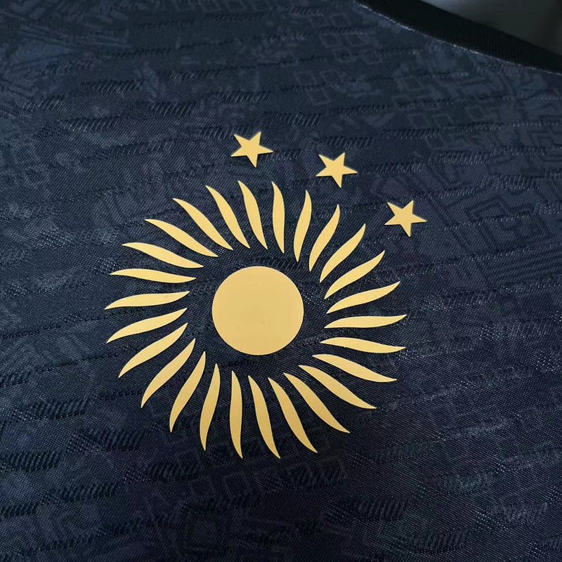 Camisa "La Pulga" Argentina | 23/24 Modelo Jogador - Preta