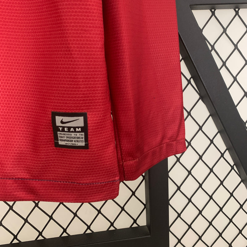 Camisa I Barcelona Retrô | 08/09 Nike - Azul e Vermelha - Manga Longa