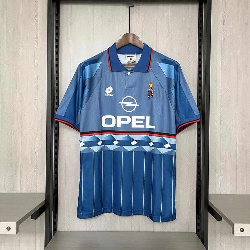Camisa IV Milan Retrô | 95/96 Torcedor Lotto - Azul