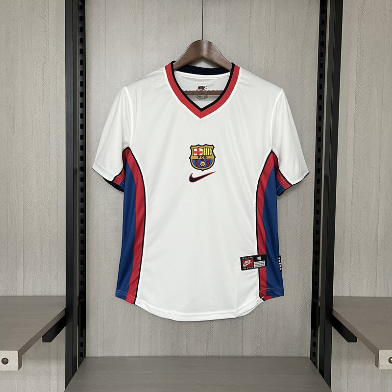 Camisa II Barcelona Retrô | 98/99 Torcedor Nike - Branca