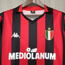 Camisa I Milan Retrô | 88/89 Kappa - Vermelha e Preta