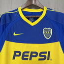 Camisa I Boca Juniors Retrô | 03/04 Nike - Azul e Amarela