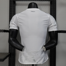 Camisa II Manchester City | 2025 Modelo Jogador Puma - Branca Vermelha e Preta