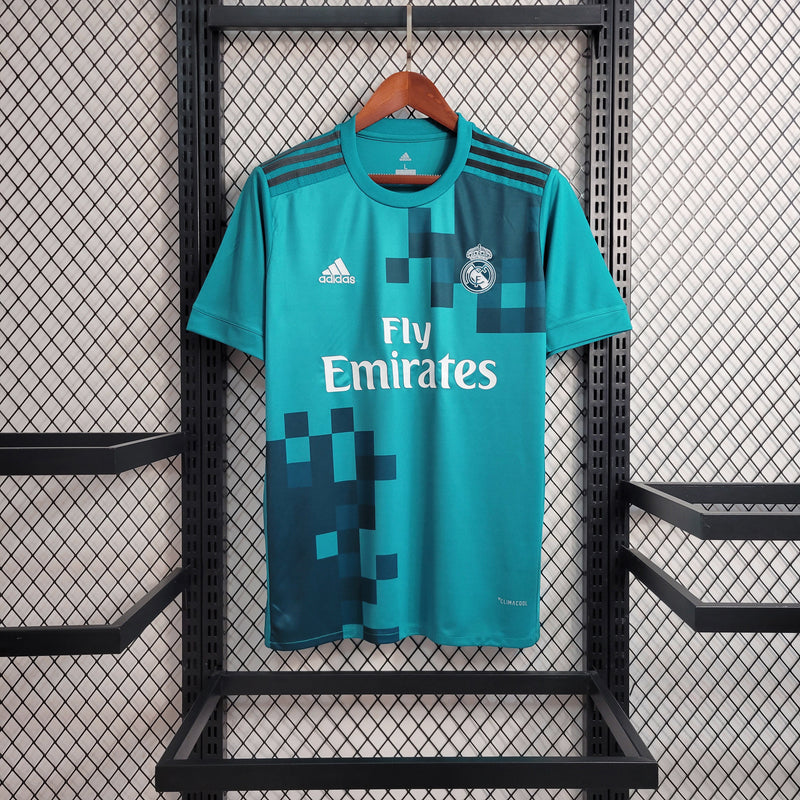 Camisa III Real Madrid Retrô | 17/18 Adidas - Azul
