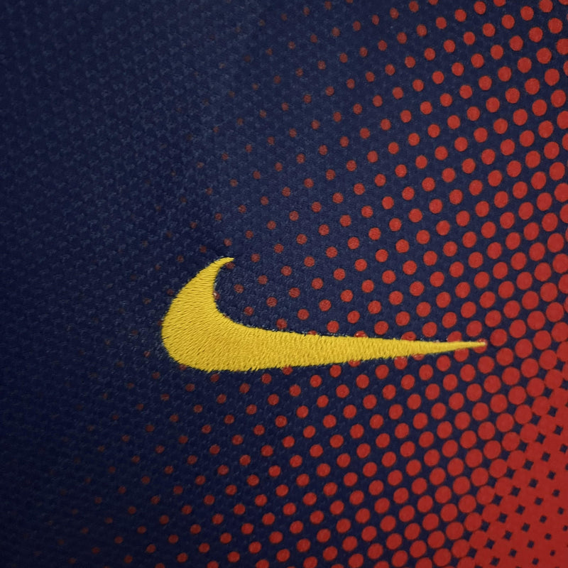 Camisa I Barcelona Retrô | 12/13 Nike - Vermelha e Azul