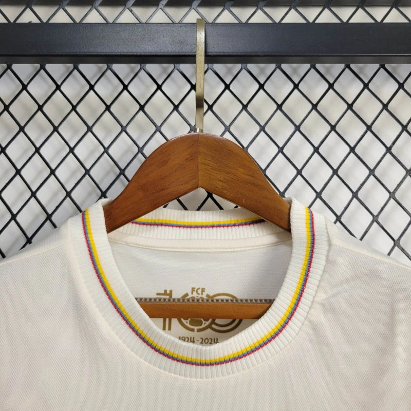 Camisa Centenário Colômbia | 2024 Torcedor Adidas - Bege - Feminina