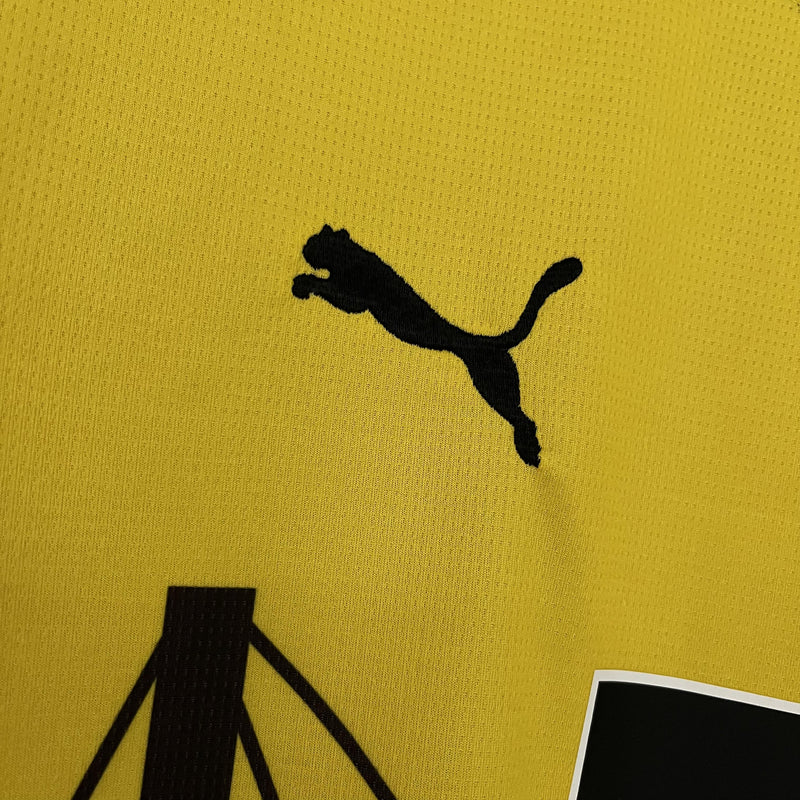 Camisa I Borussia Dortmund | 23/24 Torcedor Puma - Amarela e Preta