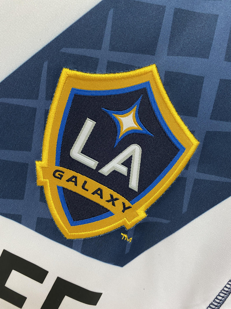 Camisa I LA Galaxy Retrô | 12/13 Torcedor Adidas - Branca Azul e Amarela