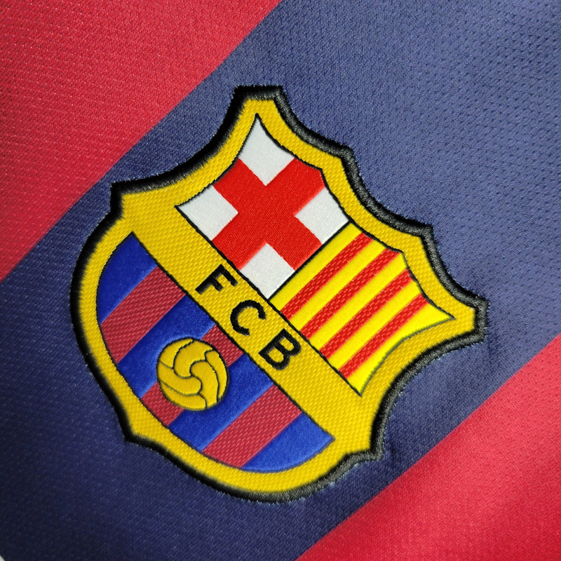 Camisa I Barcelona Retrô | 14/15 Nike - Vermelha e Azul