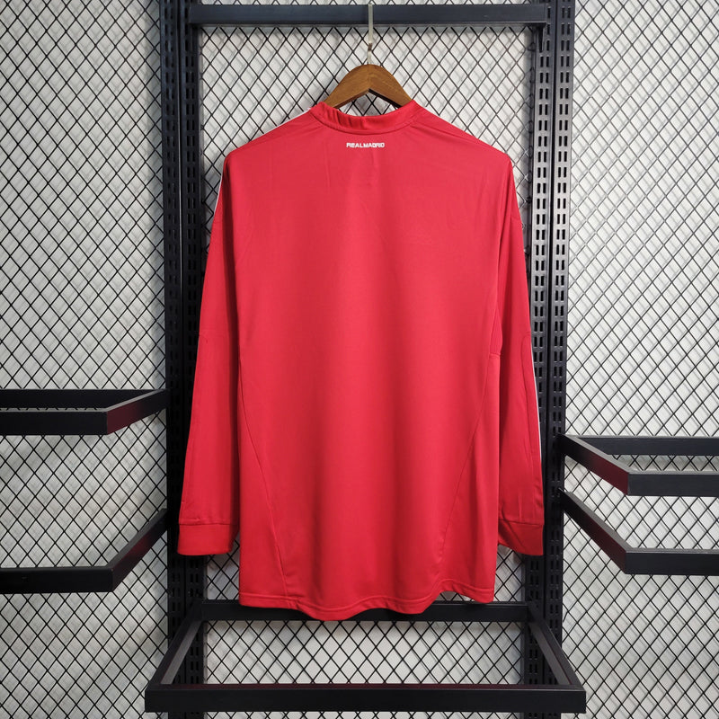 Camisa III Real Madrid Retrô | 11/12 Adidas - Vermelha - Manga Longa