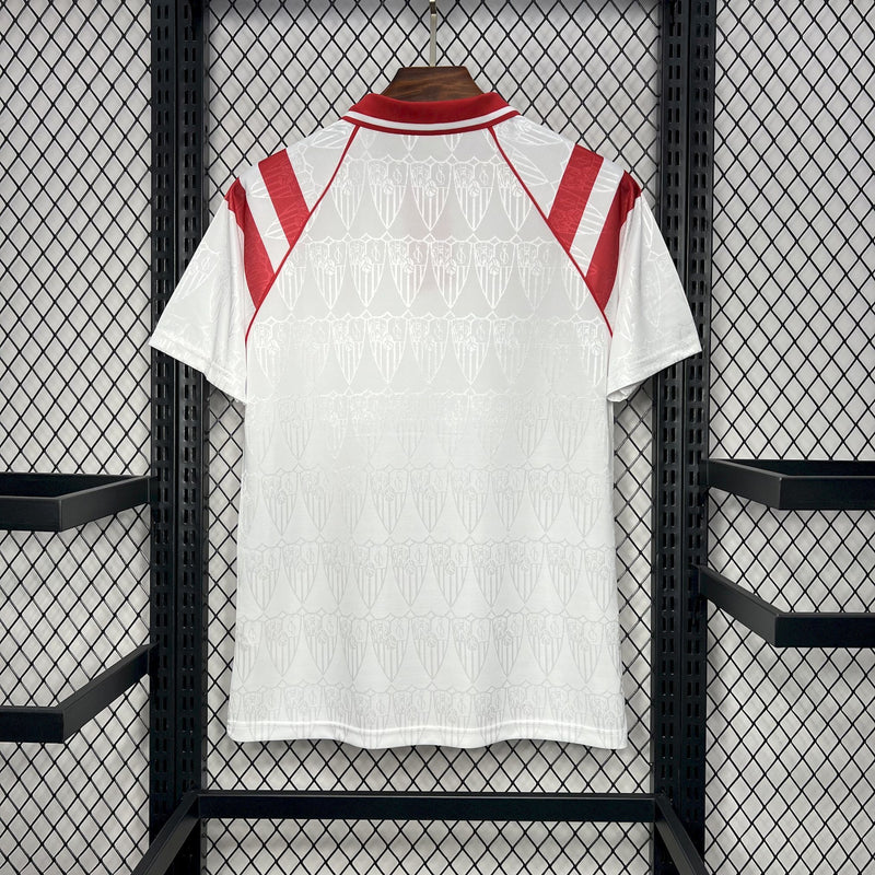 Camisa I Sevilla Retrô | 92/93 Frontrunner - Branca e Vermelha