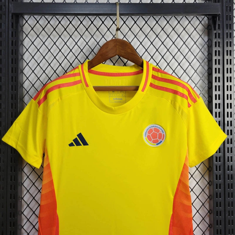 Camisa I Colômbia | 2024 Torcedor Adidas - Amarela e Laranja - Feminina