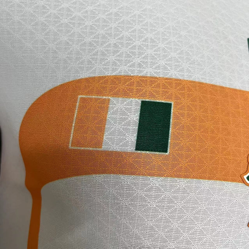 Camisa II Costa do Marfim | 23/24 Modelo Jogador Puma - Branca e Laranja
