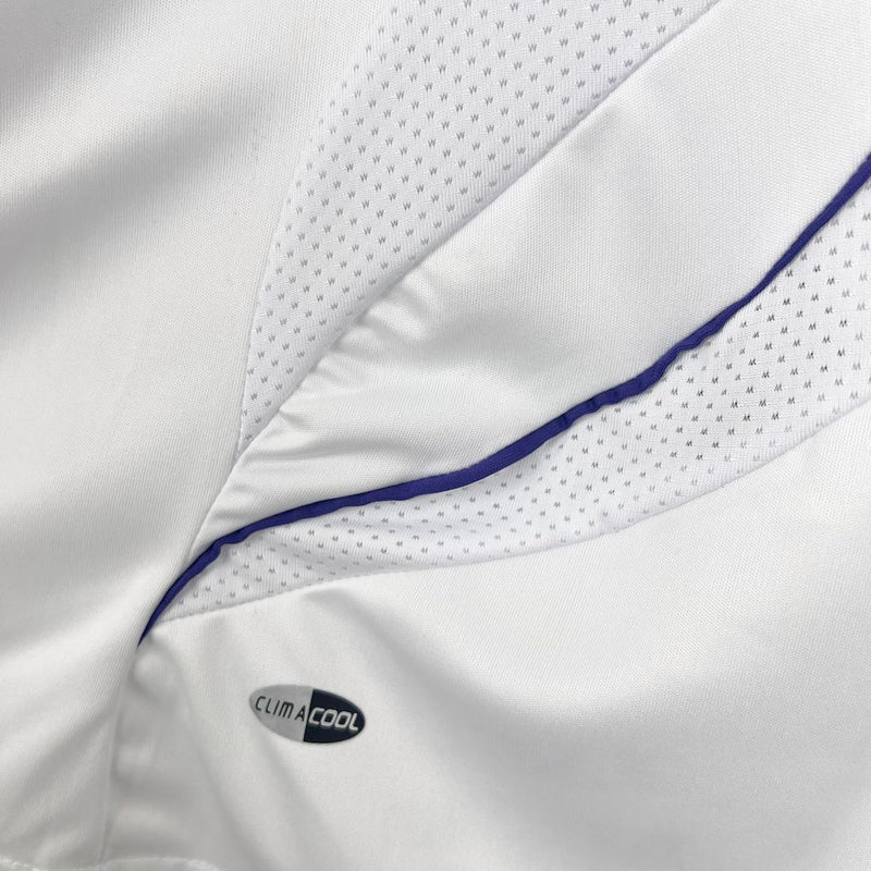 Camisa I Real Madrid Retrô | 07/08 Adidas - Branca e Roxa