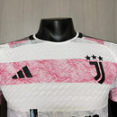 Camisa II Juventus | 23/24 Modelo Jogador Adidas - Branca Cinza e Rosa