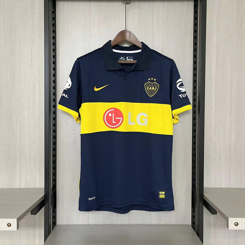 Camisa I Boca Juniors Retrô | 09/10 Torcedor Nike - Azul e Amarela