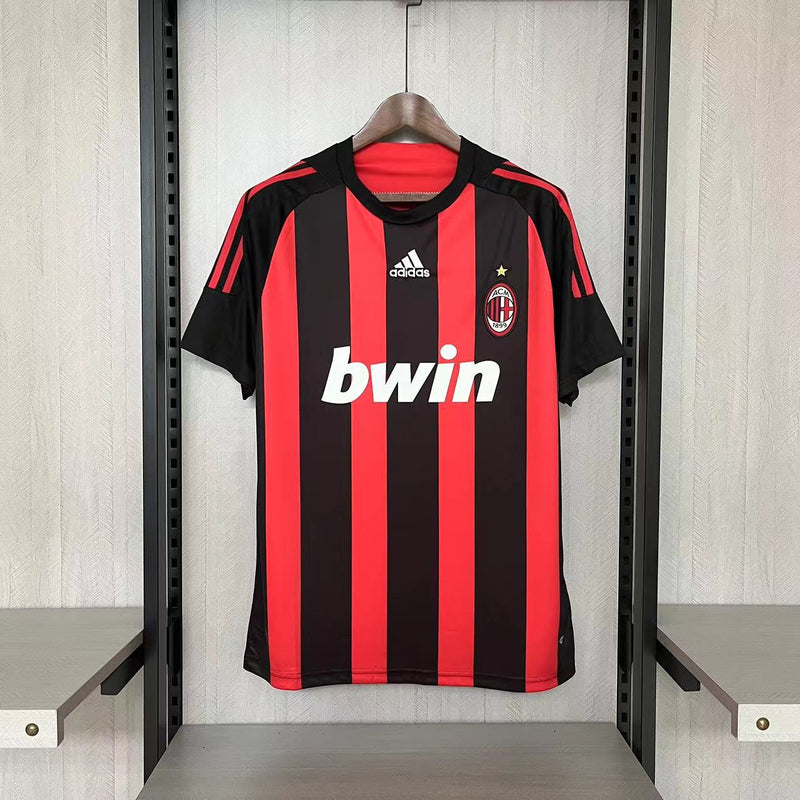 Camisa I Milan Retrô | 08/09 Adidas - Vermelha e Preta