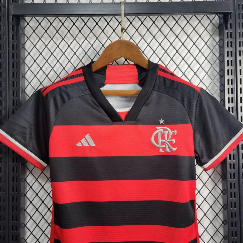 Camisa I Flamengo | 24/25 Torcedor Adidas - Vermelha e Preta - Feminina
