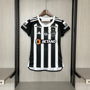 Camisa I Clube Atlético Mineiro | 24/25 Torcedor Adidas - Branca e Preta - Feminina (Patrocinios)
