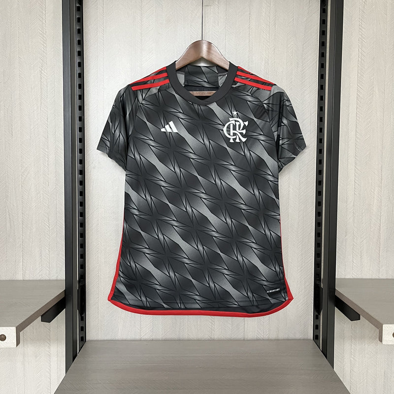 Camisa III Flamengo | 24/25 Torcedor Adidas - Preta e Branca - Feminina