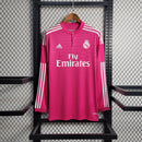 Camisa II Real Madrid Retrô | 14/15 Adidas - Rosa - Manga Longa