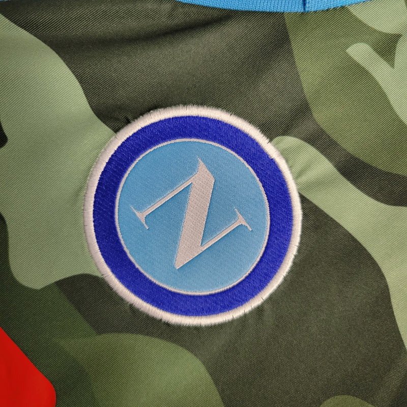 Camisa II Napoli Retrô | 13/14 Macron - Verde e Azul