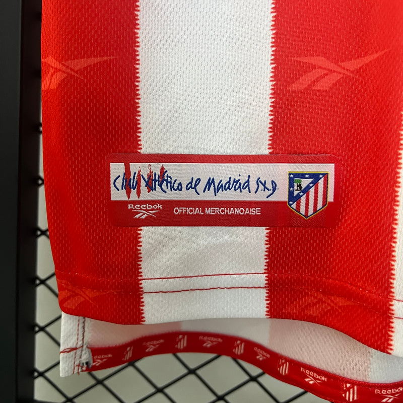 Camisa I Atlético de Madrid Retrô | 98/99 Reebok - Vermelha e Branca