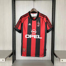 Camisa I Milan Retrô | 98/99 Adidas - Vermelha e Preta