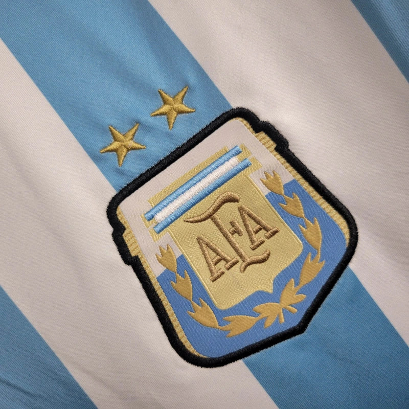 Camisa I Argentina Retrô | 2014 Adidas - Azul e Branca