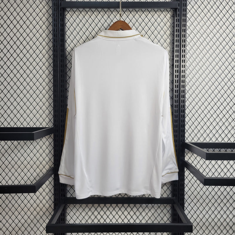 Camisa I Real Madrid Retrô | 11/12 Adidas - Branca - Manga Longa