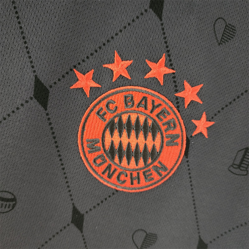 Camisa III Bayern de Munique | 22/23 Torcedor Adidas - Preta e Vermelha