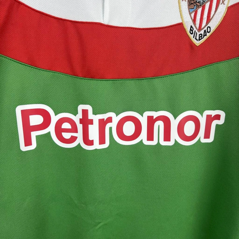 Camisa II Athletic Bilbao Retrô | 11/12 Umbro - Verde Vermelha e Branca