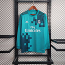 Camisa III Real Madrid Retrô | 17/18 Torcedor Adidas - Azul - Manga Longa