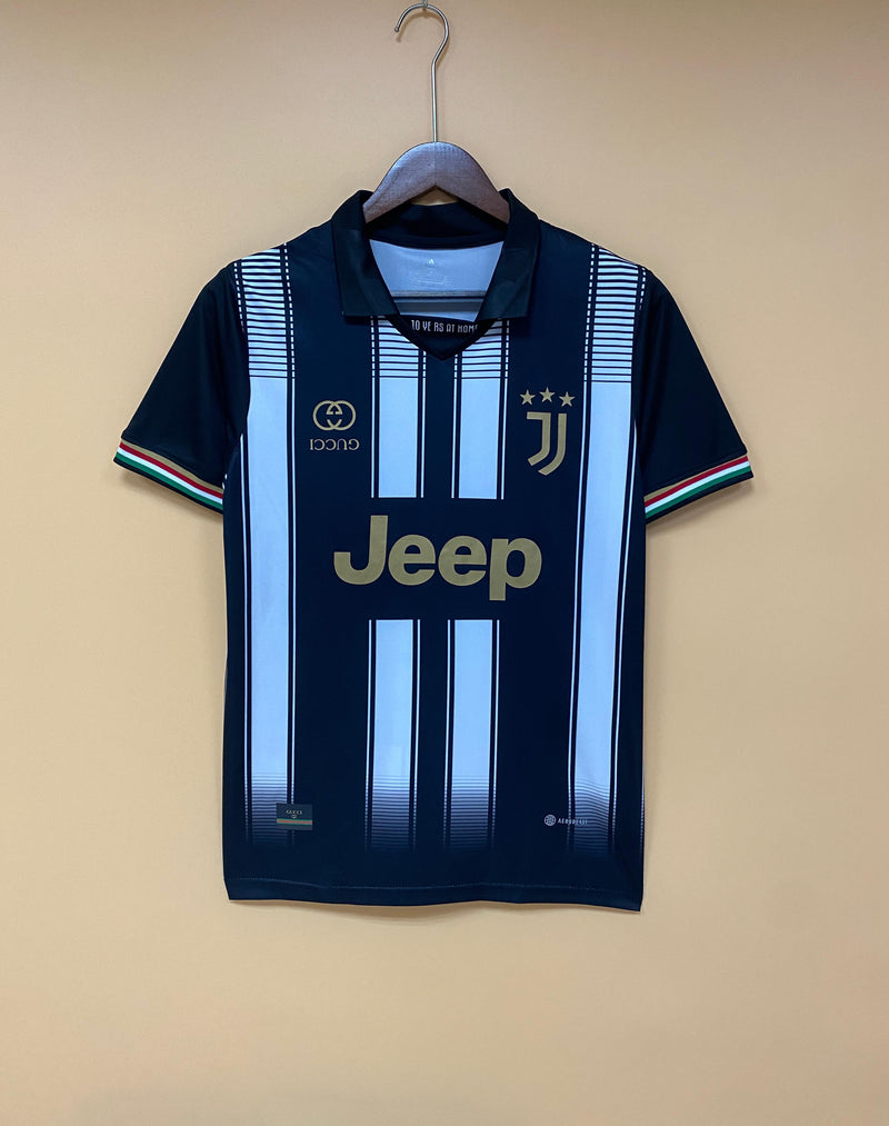 Camisa Gucci x Juventus | 22/23 Torcedor Gucci - Preta e Branca